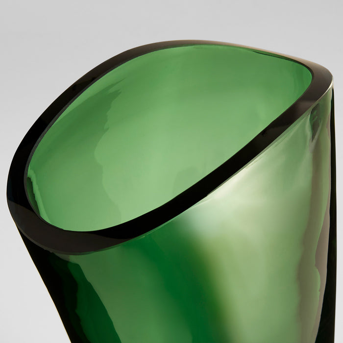 Muzo Vase | Emerald Green | Clear - Large