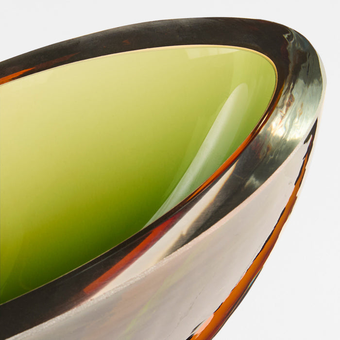 Pluto Bowl | Green | Orange - Large