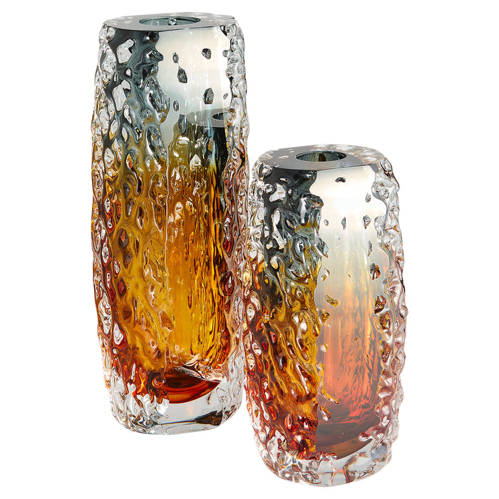 Tramonto Vase | Smoke | Amber - Small