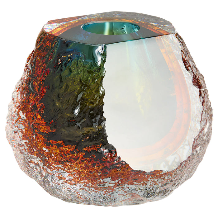 Halley Vase | Blue | Amber | Clear - Small