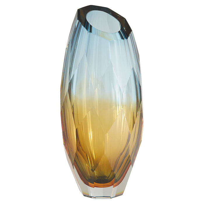 Alba Vase | Blue | Amber | Orange - Tall