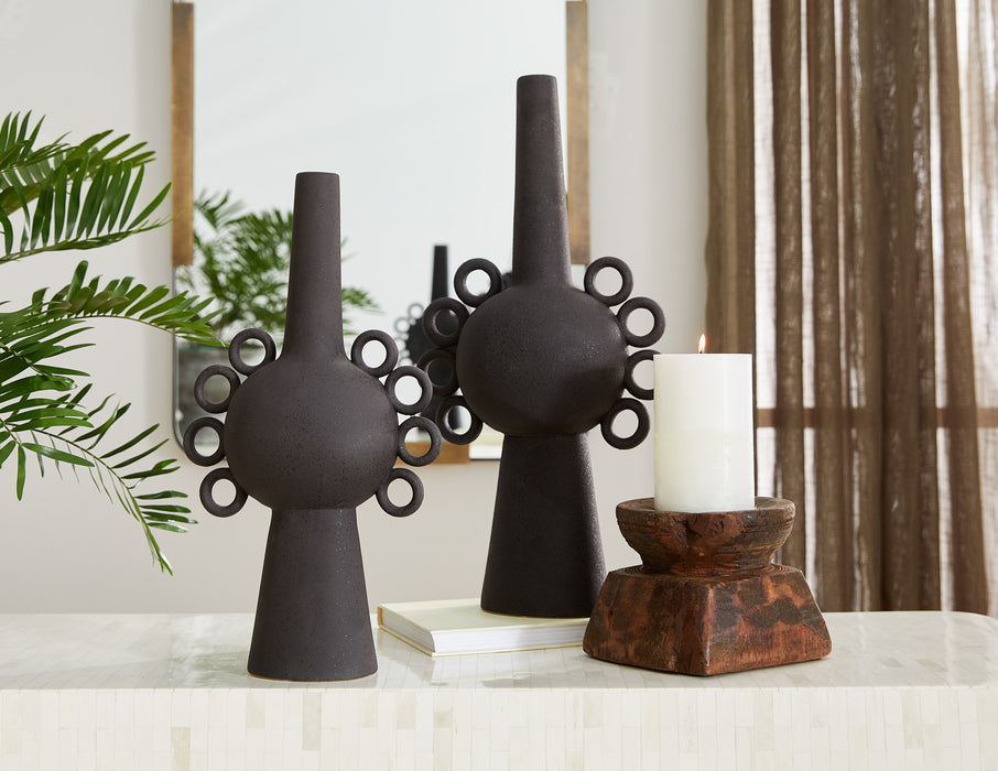 Ringlets Vase | Black - Small