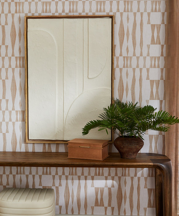 Nolan Decorative Panel Designed by Seth Vaughn | Off-White | Walnut