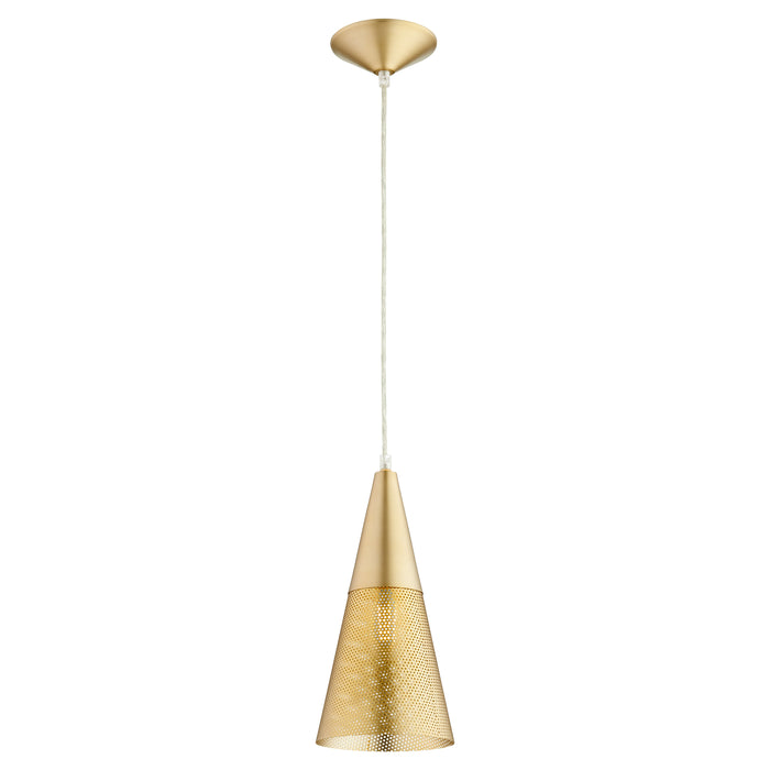 Quorum Home Quorum - 1316-80 - One Light Pendant - Aged Brass