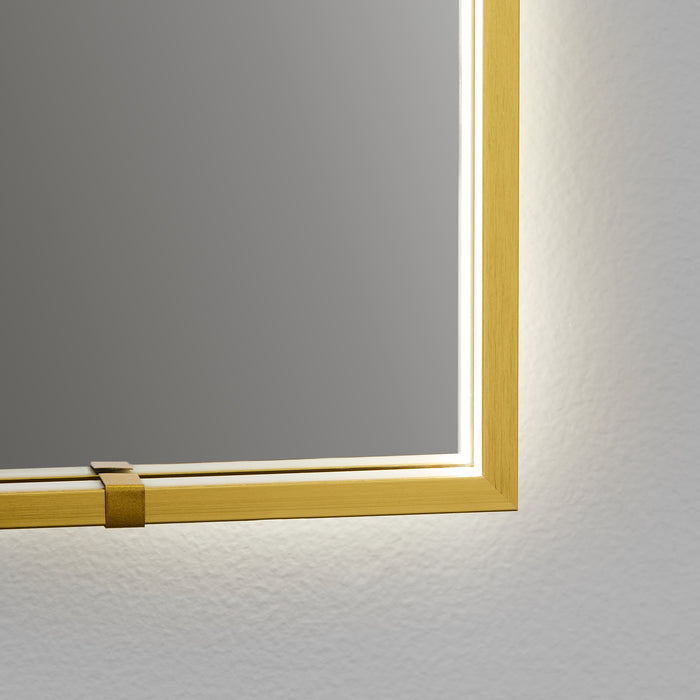 Quorum Home Oxygen - 3-0105-55 - LED Mirror - Brushed Brass