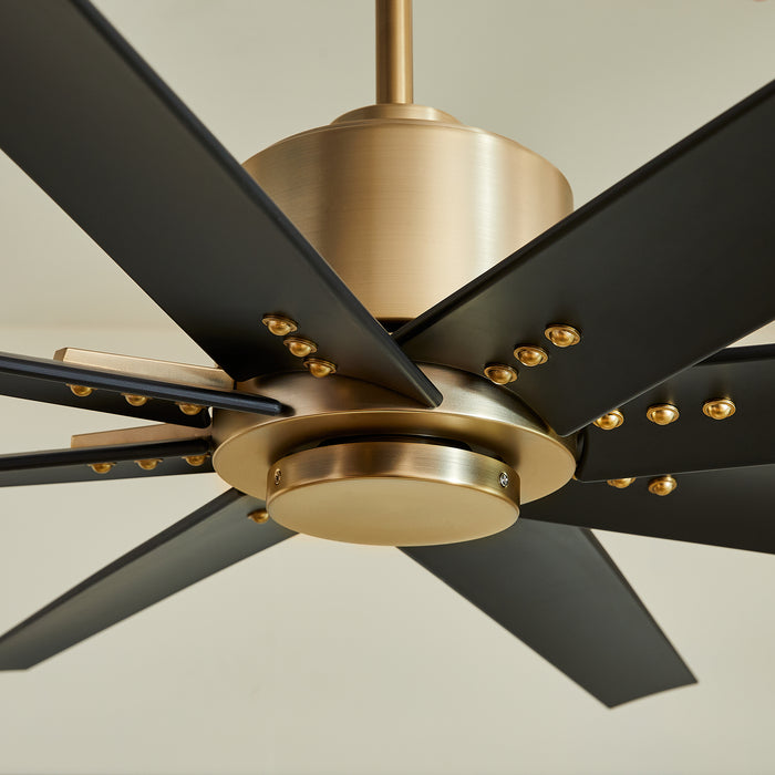 Quorum Home Oxygen - 3-112-40 - 56"Ceiling Fan - Aged Brass