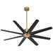 Quorum Home Oxygen - 3-112-40 - 56"Ceiling Fan - Aged Brass