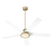 Quorum Home Oxygen - 3-115-640 - 56"Ceiling Fan - Aged Brass W/ White Blades