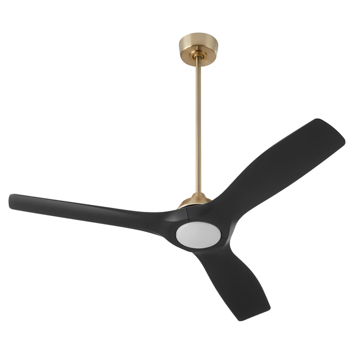 Quorum Home Oxygen - 3-118-1540 - 52" Ceiling Fan - Aged Brass / Black