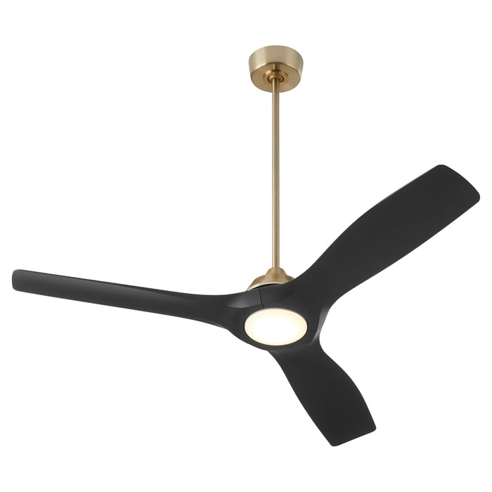 Quorum Home Oxygen - 3-118-1540 - 52" Ceiling Fan - Aged Brass / Black