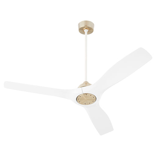 Quorum Home Oxygen - 3-118-640 - 52" Ceiling Fan - Aged Brass / White