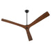 Quorum Home Oxygen - 3-120-2115 - 64" Ceiling Fan - Black / Walnut