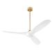 Quorum Home Oxygen - 3-122-640 - 56" Ceiling Fan - Aged Brass / White