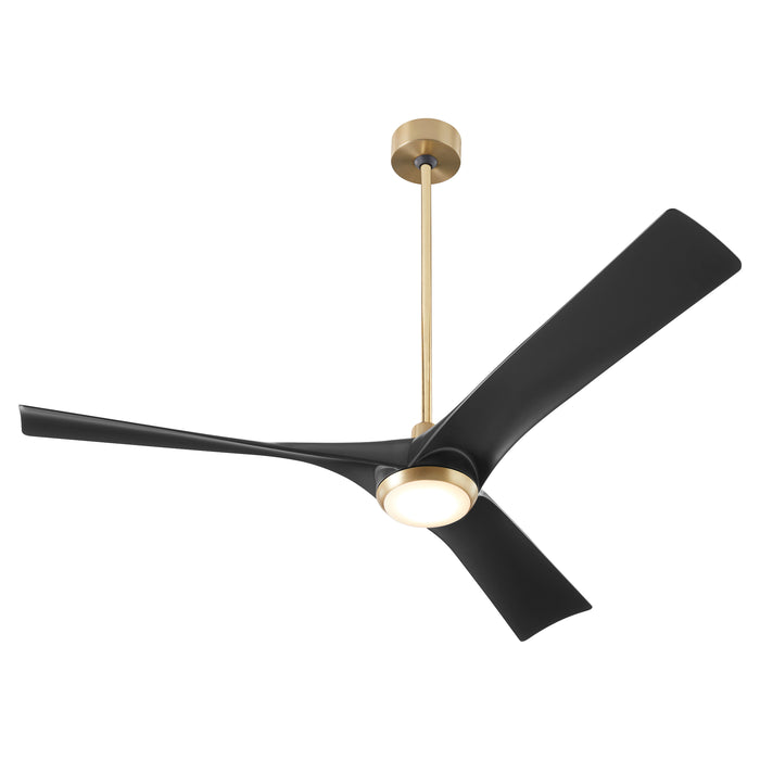 Quorum Home Oxygen - 3-123-1540 - 58" Ceiling Fan - Aged Brass / Black