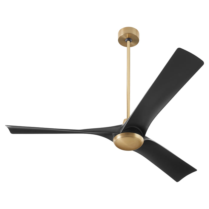 Quorum Home Oxygen - 3-123-1540 - 58" Ceiling Fan - Aged Brass / Black