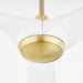 Quorum Home Oxygen - 3-123-640 - 58" Ceiling Fan - Aged Brass / White