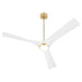 Quorum Home Oxygen - 3-123-640 - 58" Ceiling Fan - Aged Brass / White