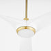 Quorum Home Oxygen - 3-123-640 - 58" Ceiling Fan - Aged Brass / White