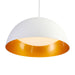 Quorum Home Oxygen - 3-20-650 - LED Pendant - White W/ Industrial Brass