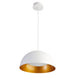 Quorum Home Oxygen - 3-20-650 - LED Pendant - White W/ Industrial Brass