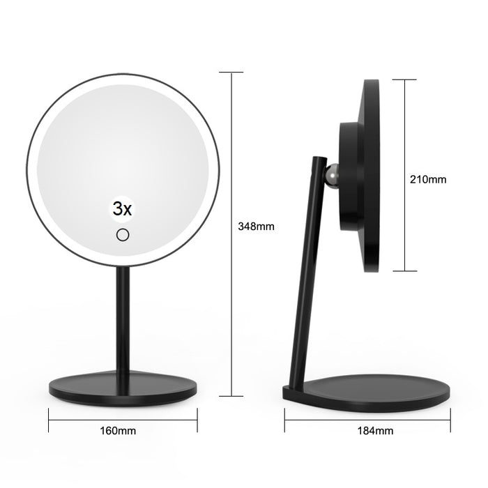 Quorum Home Oxygen - 3-2001-15 - LED Mirror - Black