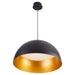 Quorum Home Oxygen - 3-21-1550 - LED Pendant - Black W/ Industrial Brass