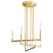 Quorum Home Oxygen - 3-24-40 - LED Chandelier - Aged Brass