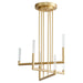 Quorum Home Oxygen - 3-24-40 - LED Chandelier - Aged Brass