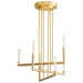 Quorum Home Oxygen - 3-24-40 - LED Chandelier - Aged Brass