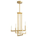 Quorum Home Oxygen - 3-24-40 - LED Chandelier - Aged Brass