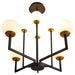 Quorum Home Oxygen - 3-28-1540 - LED Chandelier - Black W/ Aged Brass