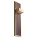 Quorum Home Oxygen - 3-401-40 - LED Wall Sconce - Aged Brass W/ Walnut