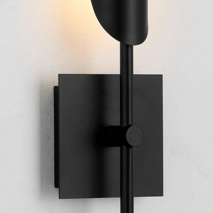 Quorum Home Oxygen - 3-405-1540 - LED Wall Sconce - Black W/ Aged Brass