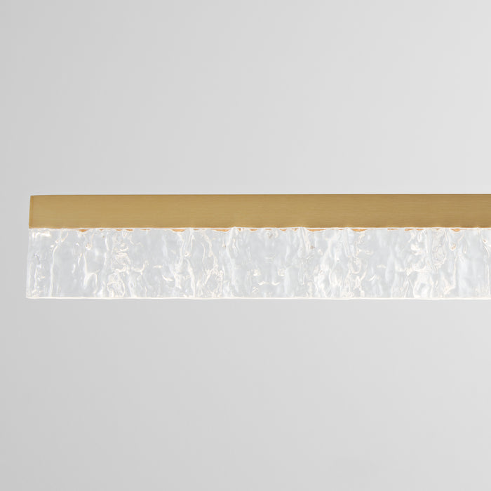 Quorum Home Oxygen - 3-421-40 - LED Linear Pendant - Aged Brass