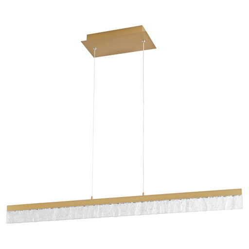 Quorum Home Oxygen - 3-421-40 - LED Linear Pendant - Aged Brass