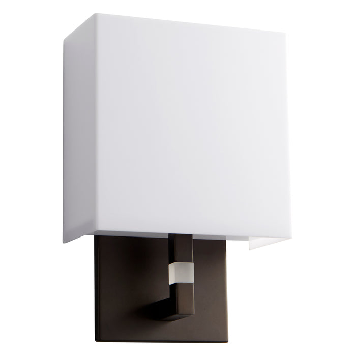 Quorum Home Oxygen - 3-521-22 - LED Wall Sconce - Oiled Bronze W/ Matte White Acrylic