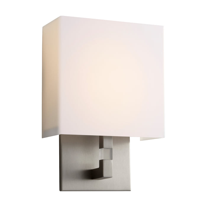 Quorum Home Oxygen - 3-521-24 - LED Wall Sconce - Satin Nickel W/ Matte White Acrylic