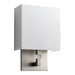 Quorum Home Oxygen - 3-521-24 - LED Wall Sconce - Satin Nickel W/ Matte White Acrylic