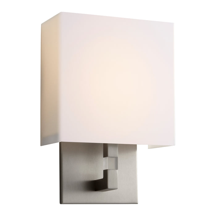 Quorum Home Oxygen - 3-521-24 - LED Wall Sconce - Satin Nickel W/ Matte White Acrylic