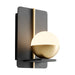 Quorum Home Oxygen - 3-554-1540 - LED Wall Sconce - Black W/ Aged Brass