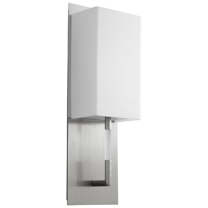 Quorum Home Oxygen - 3-564-224 - LED Wall Sconce - Satin Nickel W/ Matte White Acrylic