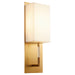 Quorum Home Oxygen - 3-564-240 - LED Wall Sconce - Aged Brass W/ Matte White Acrylic