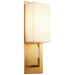 Quorum Home Oxygen - 3-564-240 - LED Wall Sconce - Aged Brass W/ Matte White Acrylic