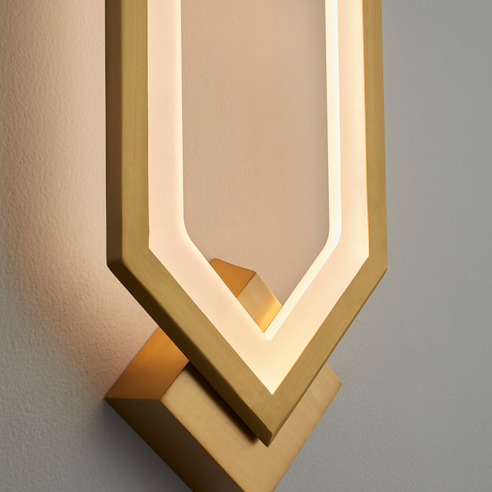 Quorum Home Oxygen - 3-59-40 - LED Wall Sconce - Aged Brass