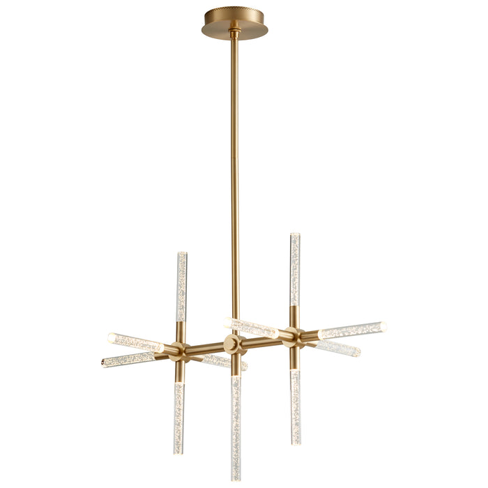 Quorum Home Oxygen - 3-603-40 - LED Chandelier - Aged Brass