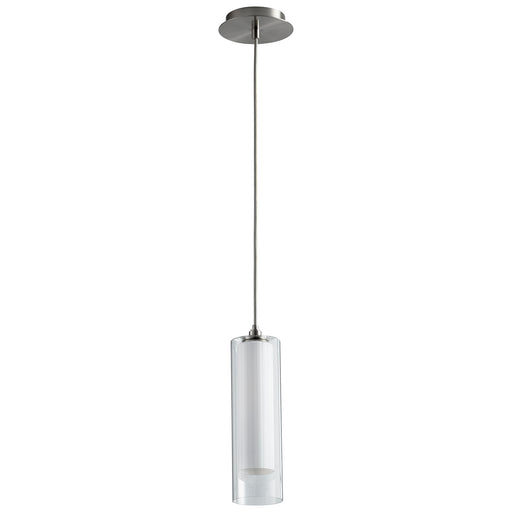 Quorum Home Oxygen - 3-609-124 - LED Pendant - Satin Nickel W/ Satin Opal