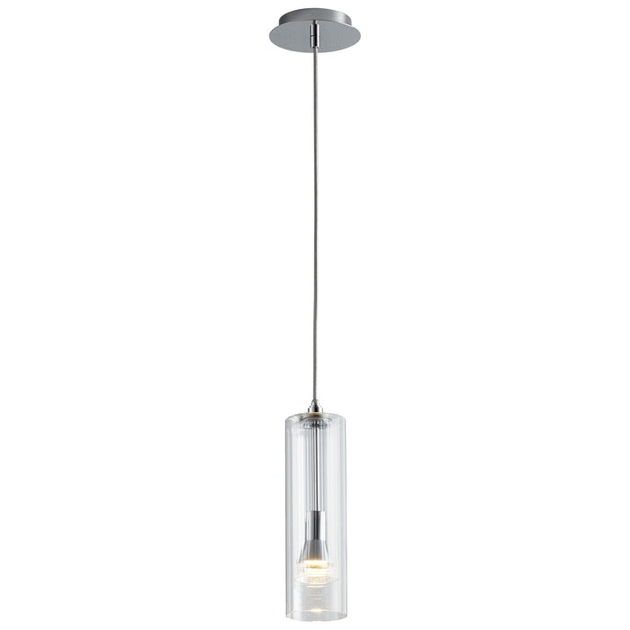 Quorum Home Oxygen - 3-609-14 - LED Pendant - Polished Chrome W/ Clear