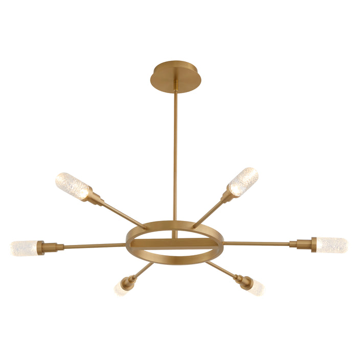 Quorum Home Oxygen - 3-6118-40 - LED Chandelier - Aged Brass