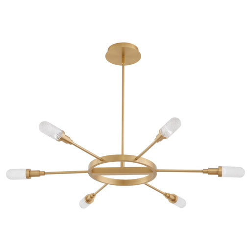 Quorum Home Oxygen - 3-6118-40 - LED Chandelier - Aged Brass