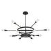 Quorum Home Oxygen - 3-6119-15 - LED Chandelier - Matte Black